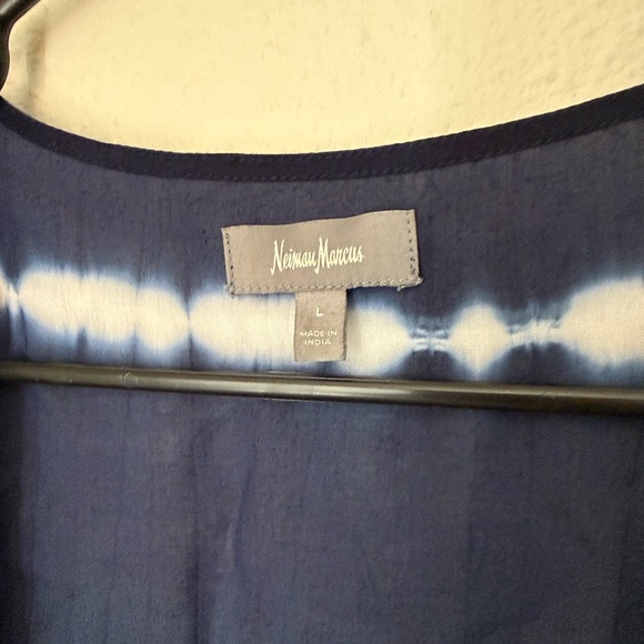 Neiman Marcus Tie-Dye Tassel Trim Cardigan Size Large - Picture 5 of 7